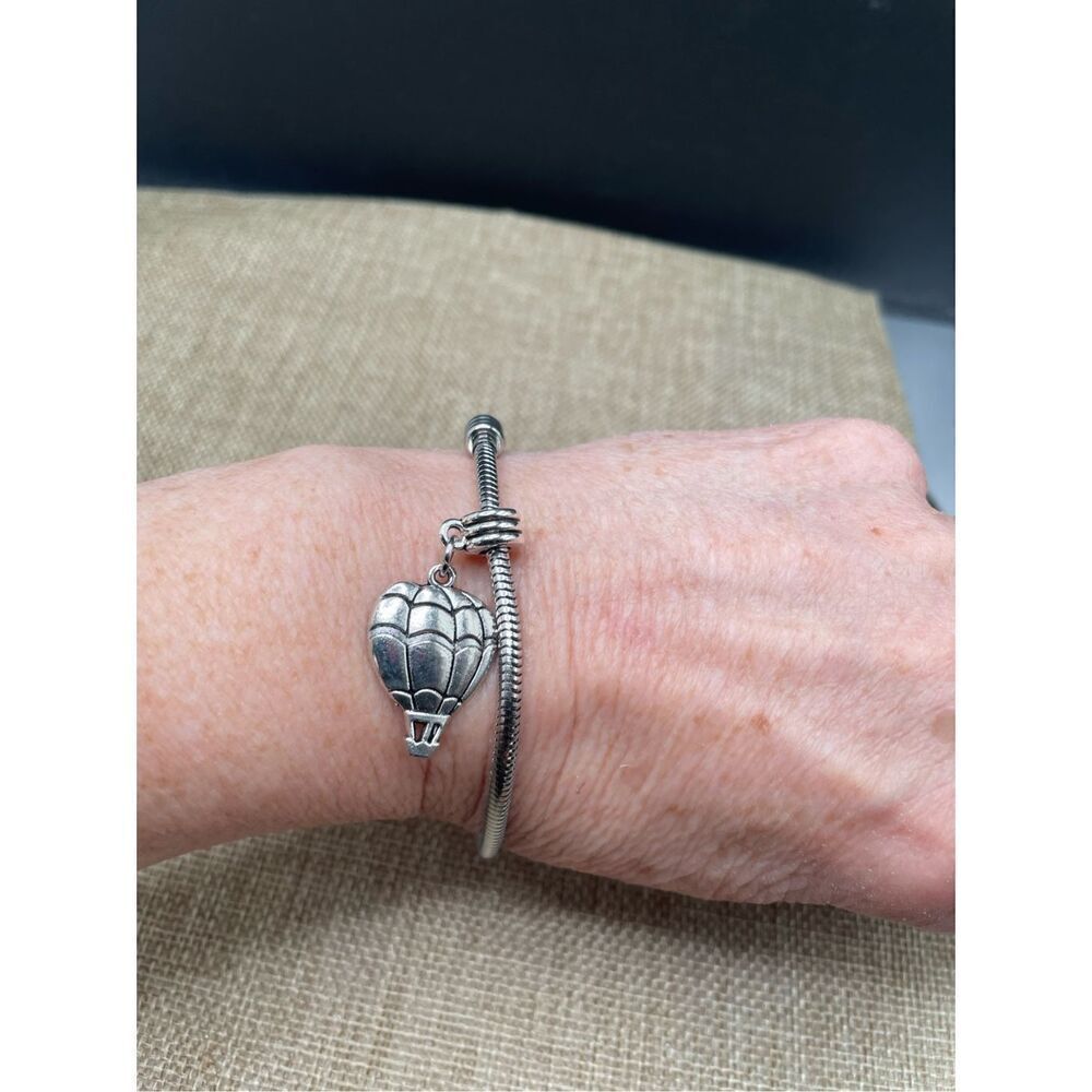 EPJ Hot Air Balloon Bracelet Snake Chain Charm Bracelet